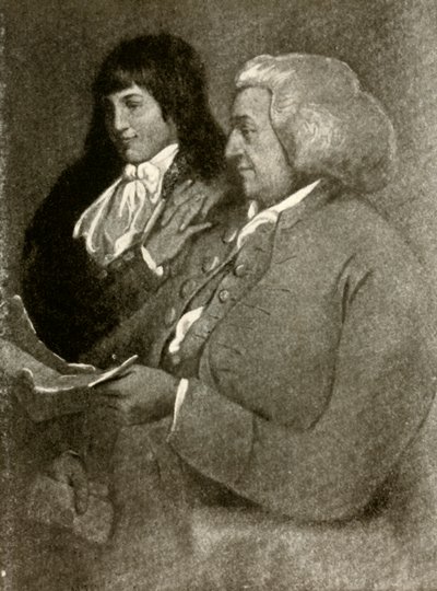 Portrait of Samuel Shoemaker, in Bobwig, and His Son, 1789, 1937 by Unbekannt
