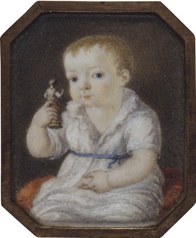 Portrait of Sergey Ivanovich Volkov as child, ca 1808 by Unbekannt