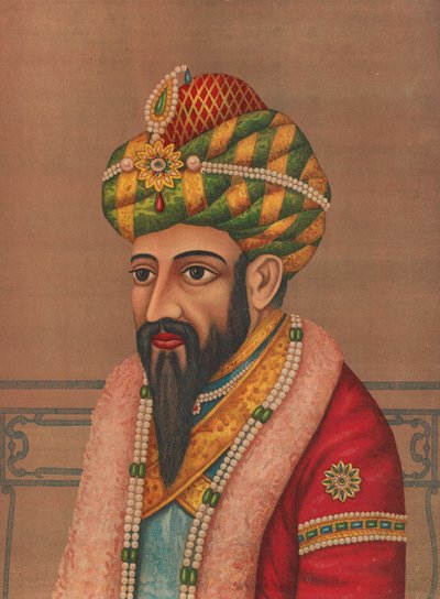 Portrait of a Man with a Jeweled Turban, 1880s by Unbekannt