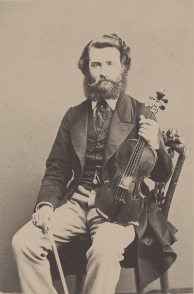 Portrait of the violinist and composer Alfred Holmes 1837-1876 by Unbekannt
