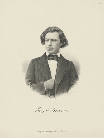 Portrait of the violinist and composer Joseph Joachim by Unbekannt