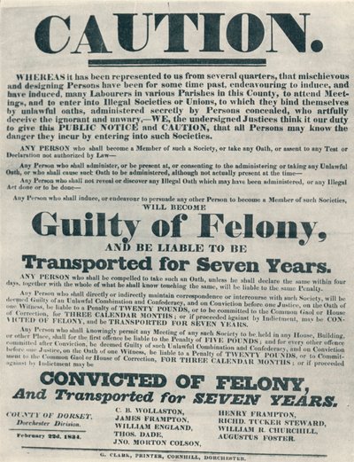 Posters Warning Those Guilty of Illegal Oaths Were Liable to Deportation by Unbekannt