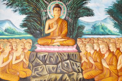 Preah Prom Rath Monastery: Life of the Buddha: Instructing the Assembly Arahants by Unbekannt