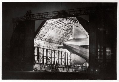 Preparations for a night flight, Zeppelin LZ 127 Graf Zeppelin, 1933 by Unbekannt