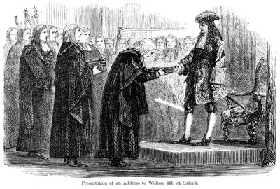 Presentation of an address to William III at Oxford by Unbekannt