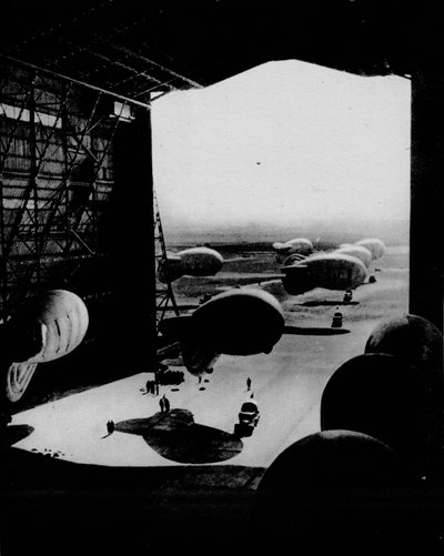 Putting Barrage Balloons into a Hangar by Unbekannt