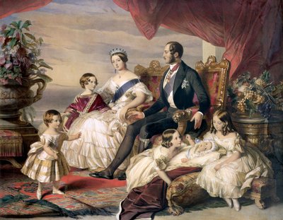 Queen Victoria and Prince Albert with Five of Their Children, 1846 by Unbekannt