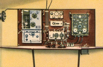 Radio room on board Dornier flying boat, 1920s, 1932 by Unbekannt