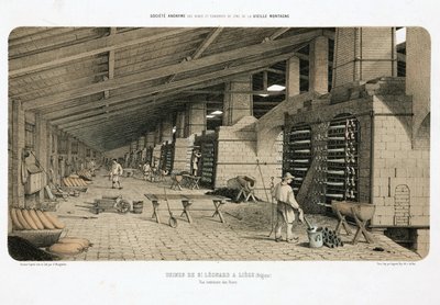 Raw Materials Processing, Metallurgy Furnaces at the Zinc Works, St Leonard, Liege, Belgium by Unbekannt