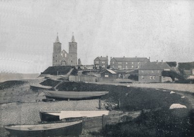 Reculver - The Village and the Reculver Towers, 1895 by Unbekannt