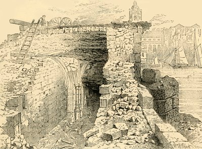 Remains of the Chapel of St. Thomas, Old London Bridge by Unbekannt