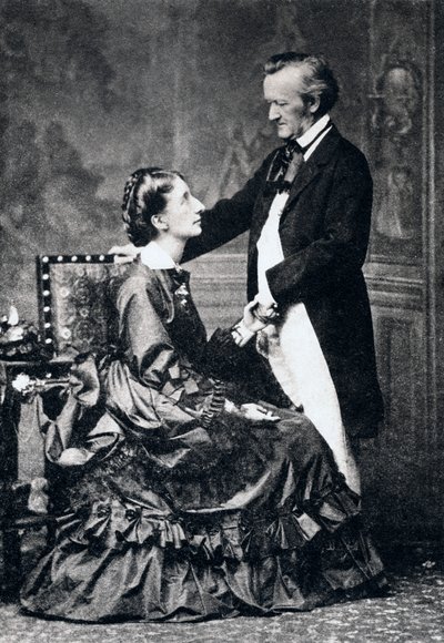 Richard and Cosima Wagner by Unbekannt