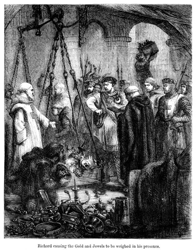 Richard Causing the Gold and Jewels to be Weighed in His Presence by Unbekannt