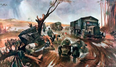 Road to the Front, superior German organization by Unbekannt