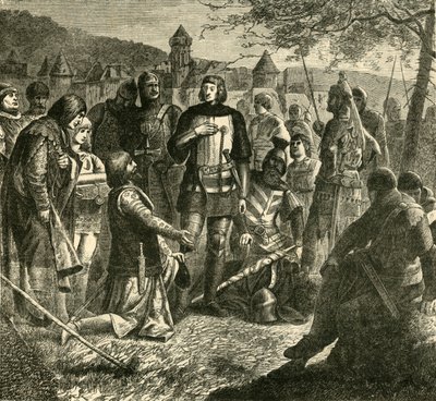 Rodolph of Hapsburg Receiving News of His Election as Sovereign of Germany 1273, 1890 by Unbekannt