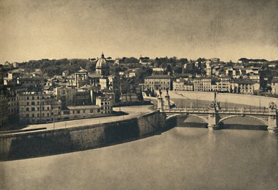 Rome - View of the new bridge of Victor Emmanuel by Unbekannt