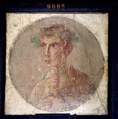 Roman portrait of a young man from Pompeii by Unbekannt