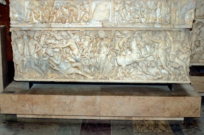 Roman Sarcophagus with the Legend of Selene and Endymion by Unbekannt