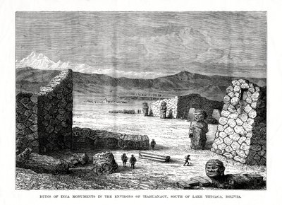Ruins of Inca Monuments in the Environs of Tiahuanacu, South of Lake Titicaca, Bolivia by Unbekannt