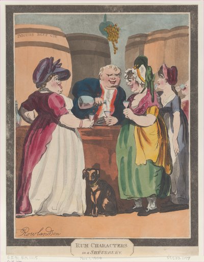 Rum Characters in a Shrubbery, November 1, 1808 by Unbekannt