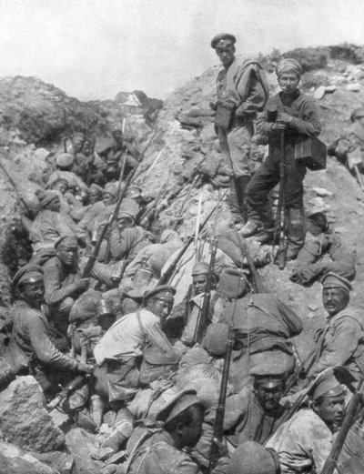 Russian Troops Waiting for the Signal, Ternopil, Ukraine, First World War, 1 July 1917 by Unbekannt