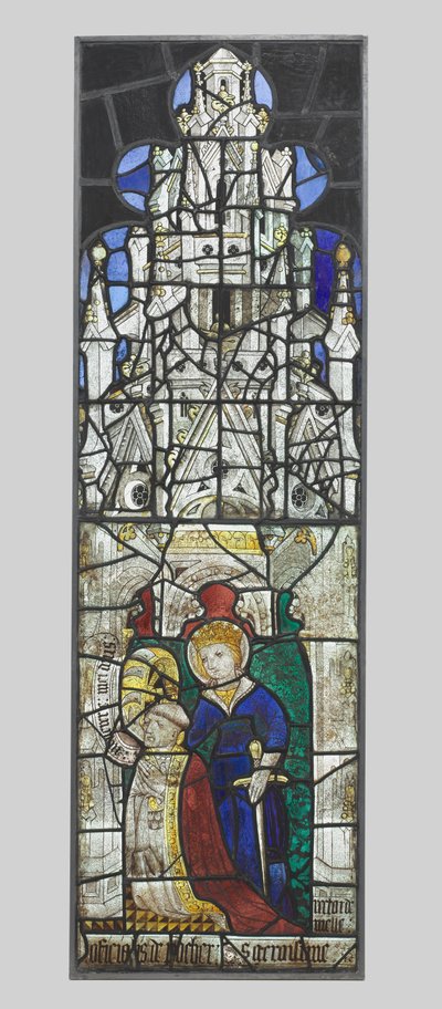 Saint Catherine with a Kneeling Male Donor by Unbekannt