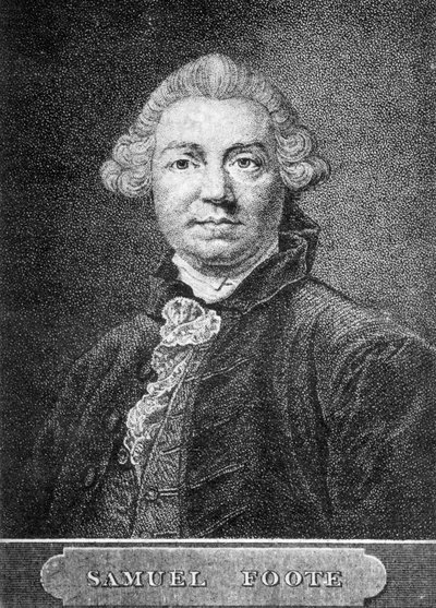 Samuel Foote, 18th century English playwright, actor, and theatre manager, 1886 by Unbekannt