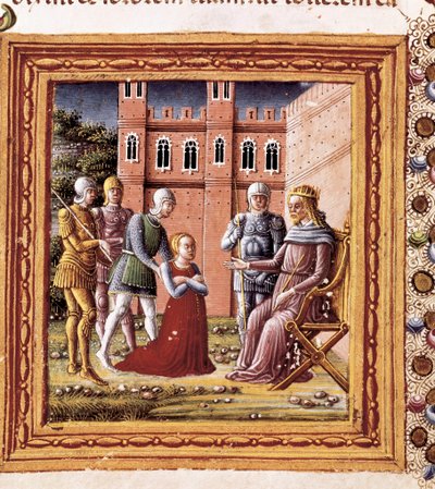 Sara presented to Pharaoh, Miniature painted by Marco Giovanni Dell