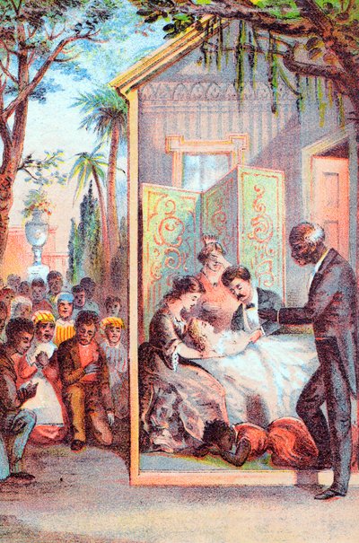 Scene from Harriet Beecher Stowe