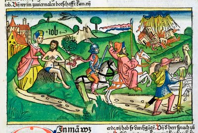 Scene from the Book of Job by Unbekannt