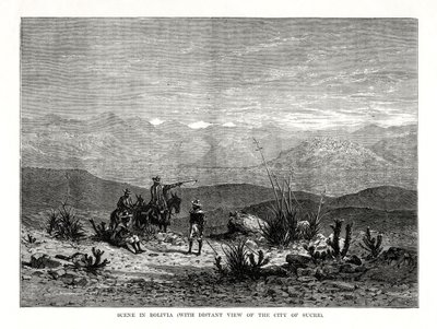 Scene in Bolivia, 1877 by Unbekannt