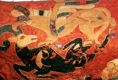 Scythian saddle-cover with applied felt decoration by Unbekannt