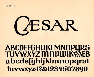 Sheet 1, from a Portfolio of Alphabets by Unbekannt