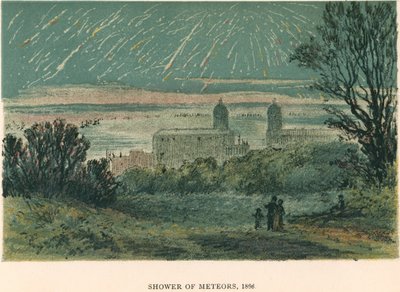 Shower of Meteors Leonids Observed over Greenwich, London, 1866 by Unbekannt