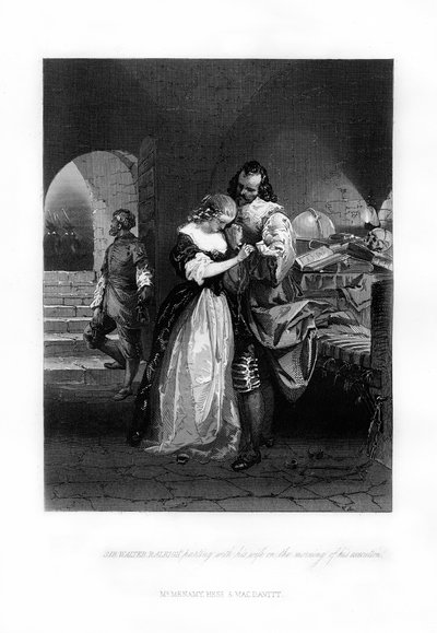 Sir Walter Raleigh Parting with His Wife on the Morning of His Execution, 1618, 1872 by Unbekannt