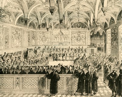 Sitting of the Parliament of Paris, 1890 by Unbekannt