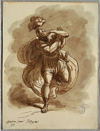 Blinded Soldier (Detail from the Conversion of St. Paul, Study after Agostino Carracci) by Unbekannt