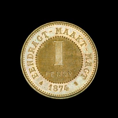 South African 1 Penny Coin by Unbekannt