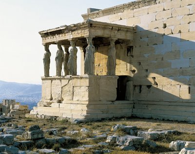 South Face of the Temple of the Erechtheion, Acropolis of Athens by Unbekannt
