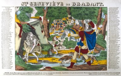 St Genevieve of Brabant in the Forest by Unbekannt