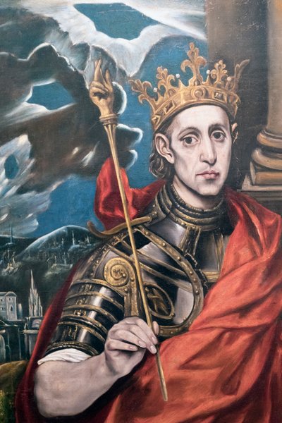St Louis, King of France, by a follower of El Greco, exhibited in the El Greco museum, Toledo, Toledo Province, Castilla-La Mancha Spain by Unbekannt