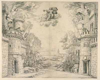 Stage Set for Il Trionfo della Pietà by Unbekannt