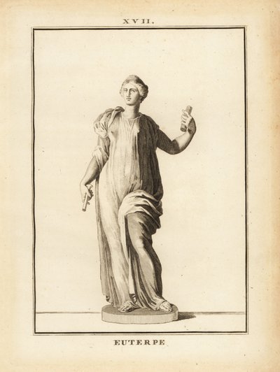 Statue of Euterpe, muse of music in Greek mythology by Unbekannt