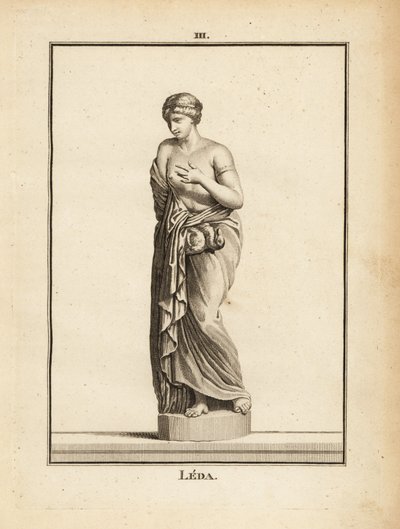 Statue of Leda, Aetolian princess later Queen of Sparta, seduced by Zeus in the form of a swan by Unbekannt