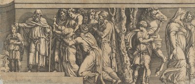 Statue of Niobe and Her Worshippers, with Apollo and Diana and Other Figures, 1543-47 by Unbekannt