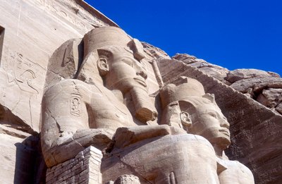 Statues of Rameses II, in Front of the Main Temple, Abu Simbel, Egypt by Unbekannt