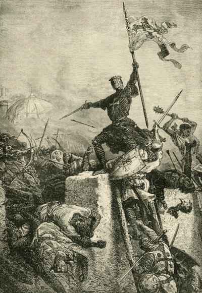 Storming of Constantinople by Baldwin, Count of Flanders, 1204, 1890 by Unbekannt