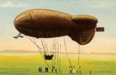 Streamlined Barrage Balloon with Basket by Unbekannt