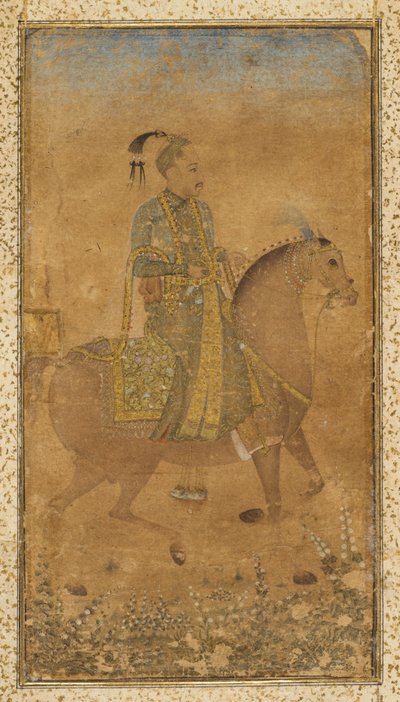 Sultan Abdullah Qutb Shah on Horseback by Unbekannt