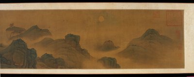 Sun and Moon over Land and Sea by Unbekannt